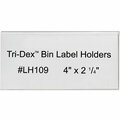 Bsc Preferred 4 x 2-1/4'' Tri-Dex Bin Label Holders, 25PK S-15579
